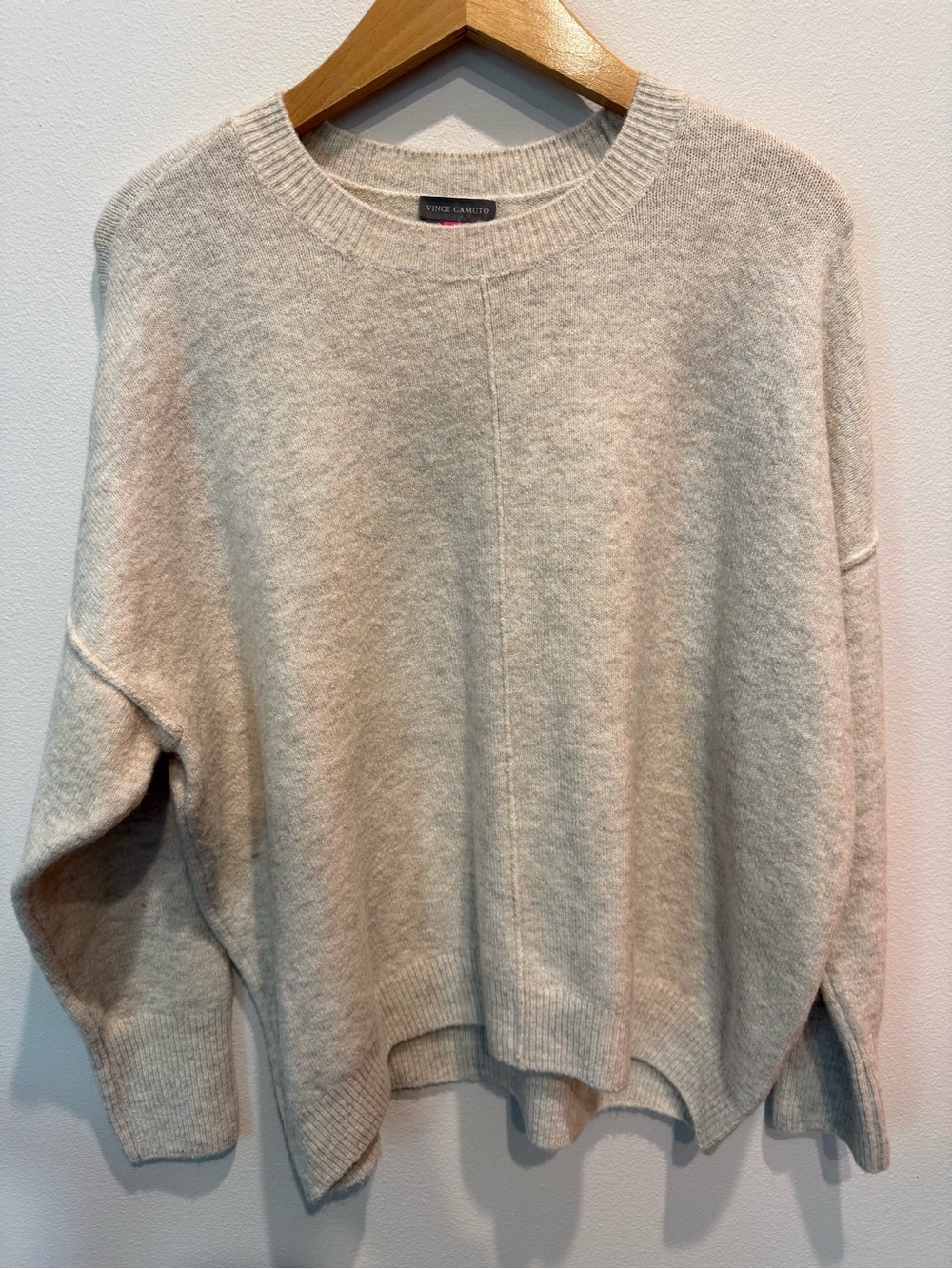 Vince Camuto Oatmeal Crewneck Sweater